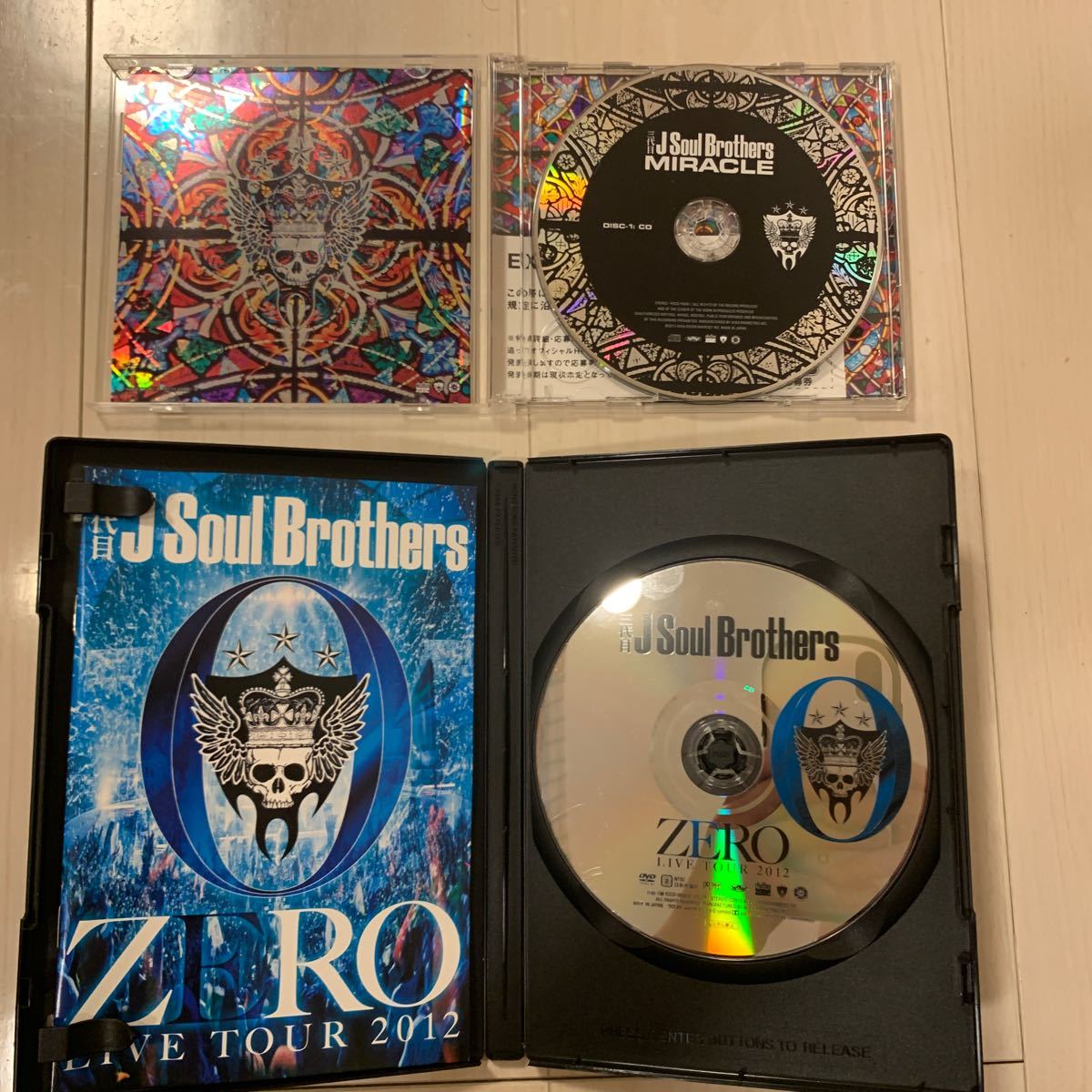 三代目J Soul Brothers MIRACLE アルバム　初回生産版　ZERO ライブDVD付き　1CD＋2DVD