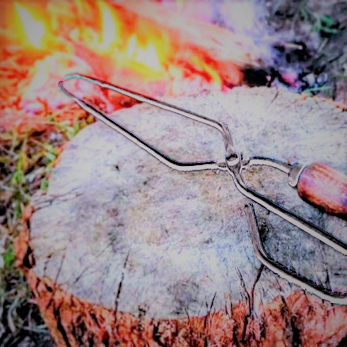 炭 ばさみ はさみ 火 バサミ ハサミ 薪 バサミ トング アウトドア キャンプ