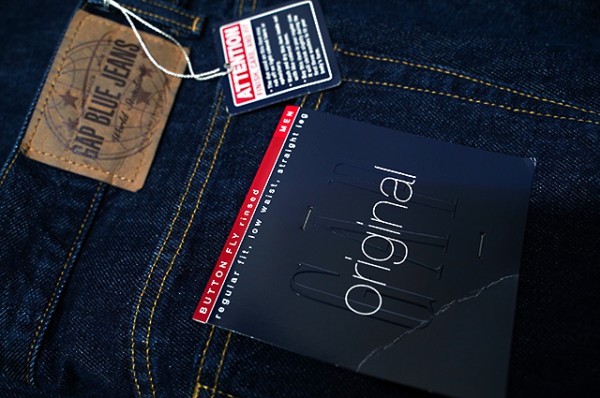 * неиспользуемый товар * Gap GAP BLUE JEANS original fit кнопка fly *W35*