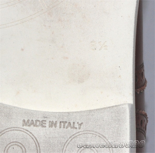 セルジオロッシ Sergio Rossi ウィングチップ メンズシューズ 茶色 ブラウン レザー 本革 6.5 サイズ 約25.5cm イタリア製 中古 美品_画像2