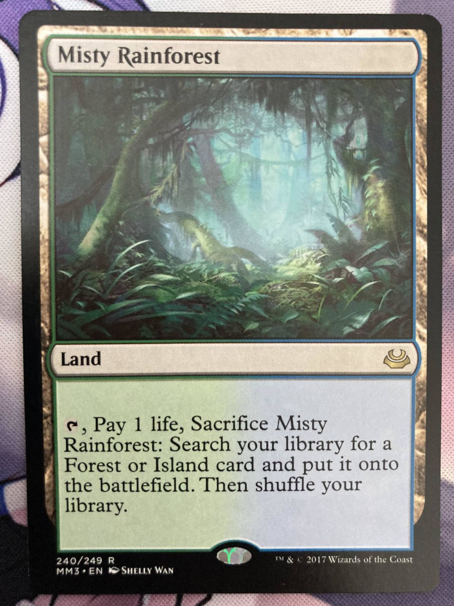 MTG　《霧深い雨林/Misty Rainforest》　MM3　英語_画像1