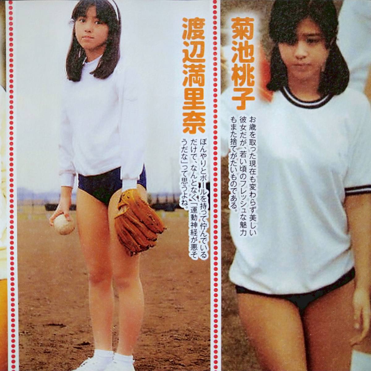 ヤフオク! - アイドルブルマー 西田ひかる荻野目洋子菊池桃...