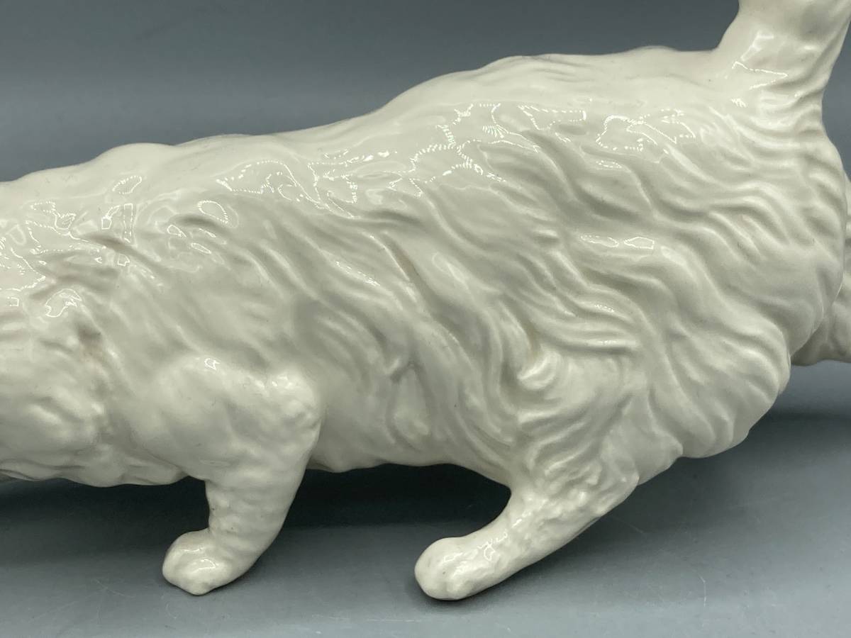 ロイヤルドルトン 白猫 フィギュリン フィギュア ペルシャ 毛長 置物 オブジェ_画像5