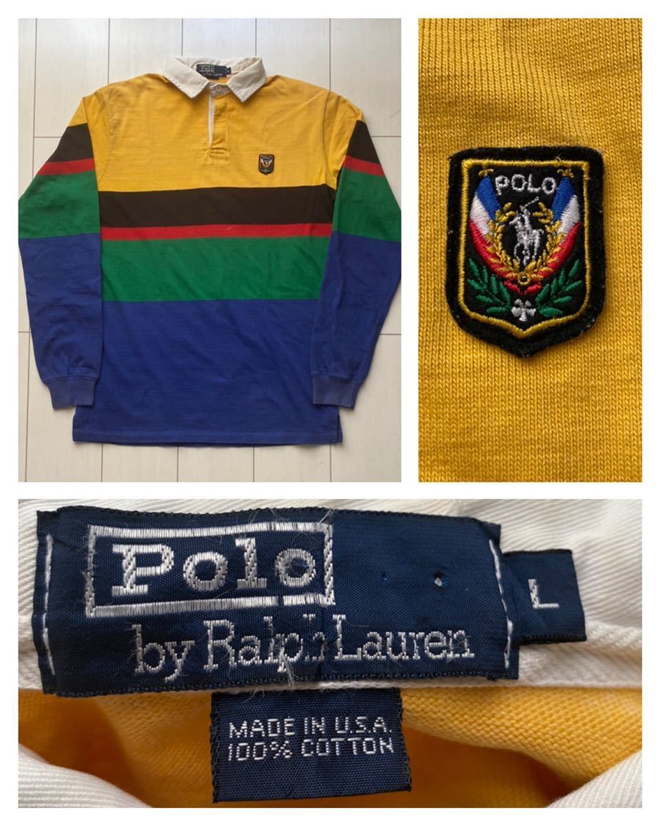 送料無料 80s USA製 VINTAGE ビンテージ polo ラルフローレン uni