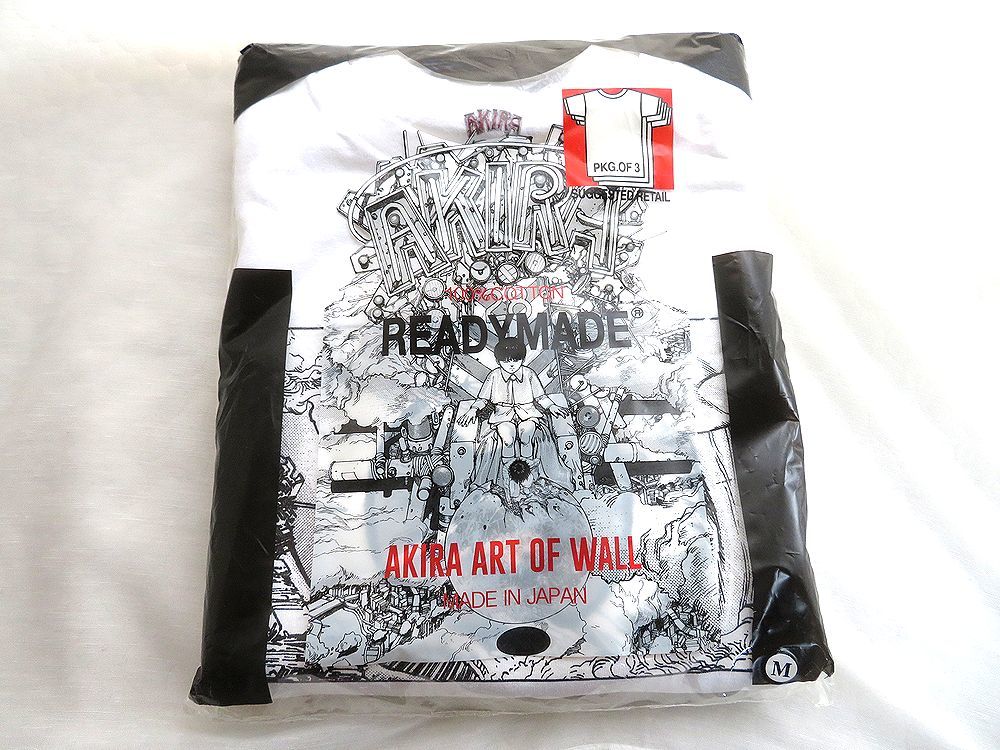 新品 未開封 渋谷パルコ PARCO AKIRA ART OF WALL AKIRA READYMADE 3PACK アキラ × レディーメイド アキラ展 Tシャツ サイズM 大友克洋