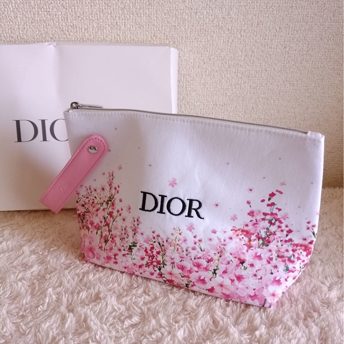 新品 ディオール Dior ポーチ 限定 花柄 ピンク ミスディオール フレグランス フラワー 桜 バレンタイン限定 ノベルティ