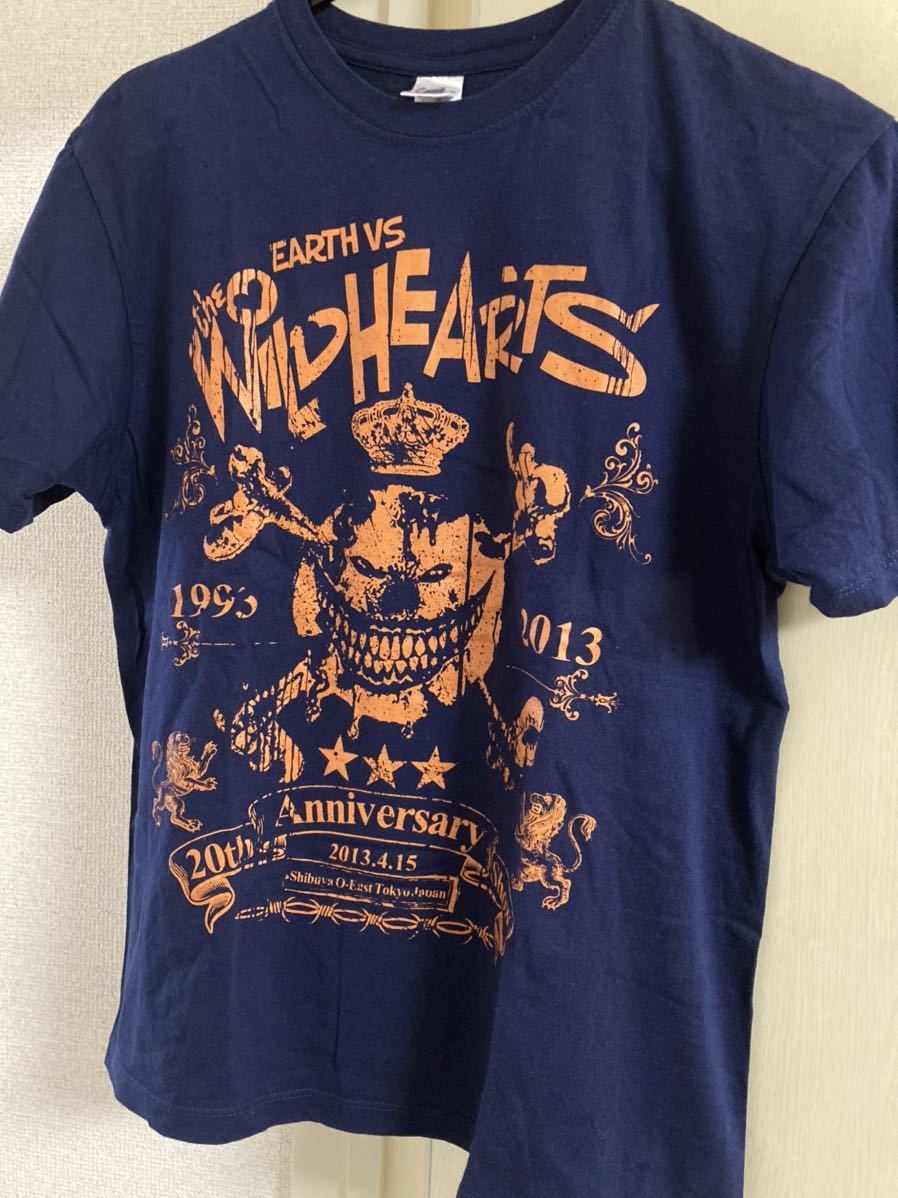 THE WILDHEARTS Tシャツ Sサイズ 2013年来日公演 ワイルドハーツ ワイハ ジンジャー 20th Anniversary Show 20周年 バンドTシャツ