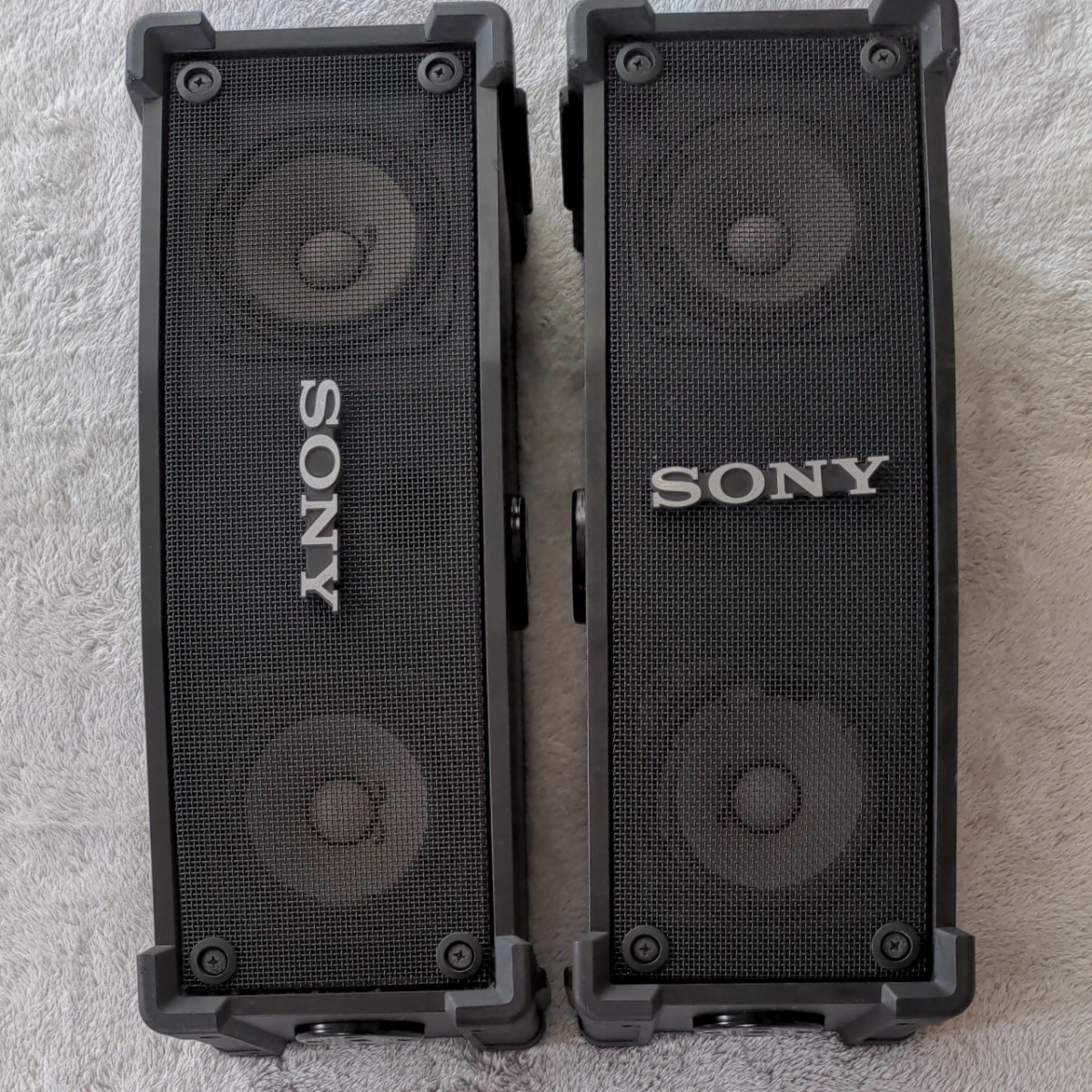 SONY スピーカー 左右セット 幅50センチ高さ19センチ奥行18 SONY スピーカー 左右セット 幅50センチ高さ19センチ奥行18