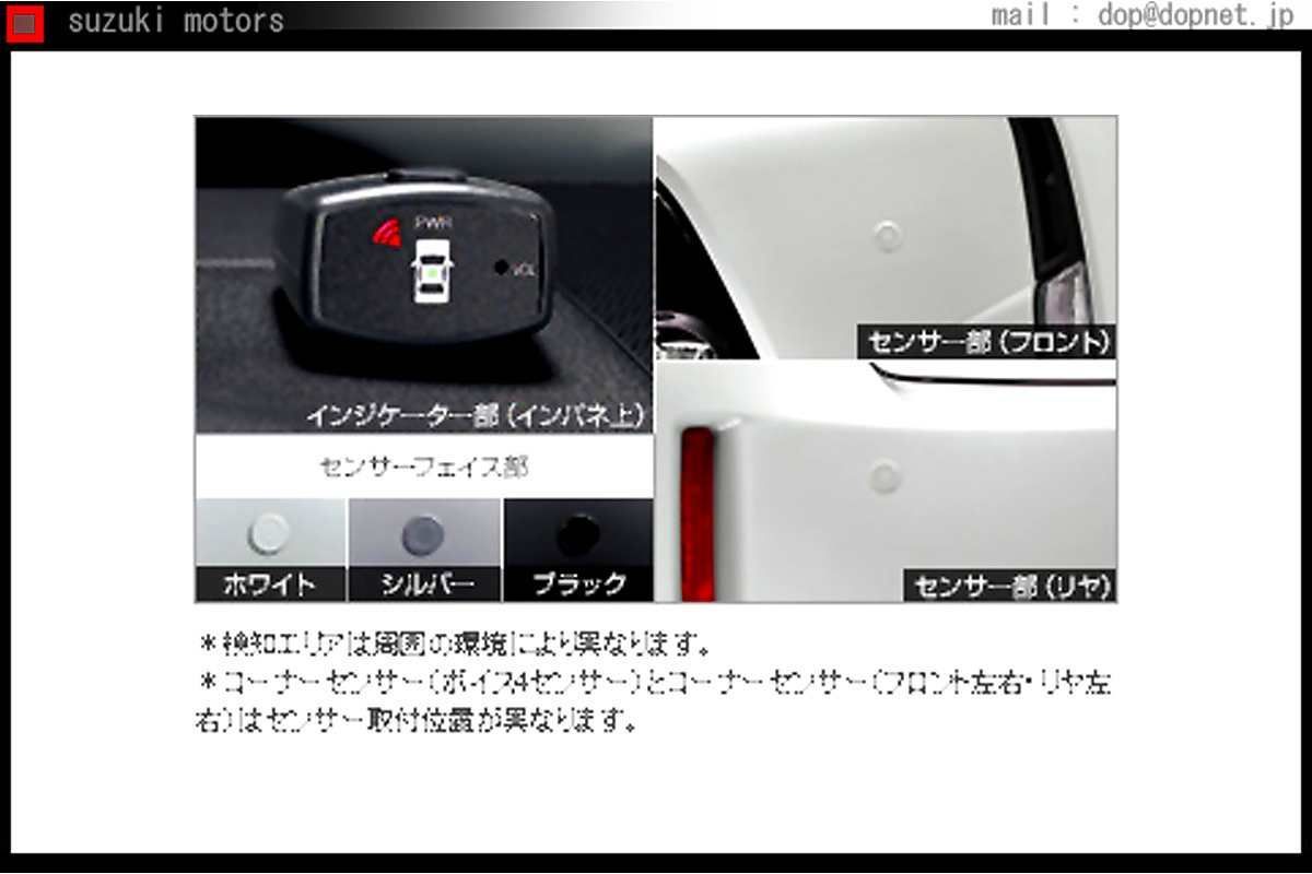 プリウスα コーナーセンサー ボイス4センサー(インジケーターキット