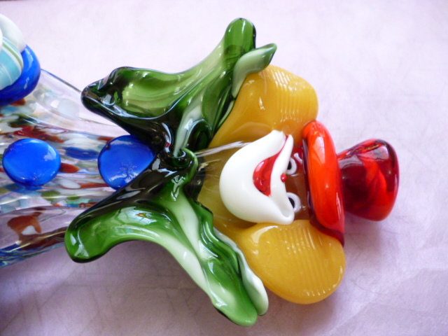 β Venetian murano glass ベネチアングラス ピエロ 人形 β ヴェネチアン ベネチアンガラス ムラノ 置物 ムラーノ Z1