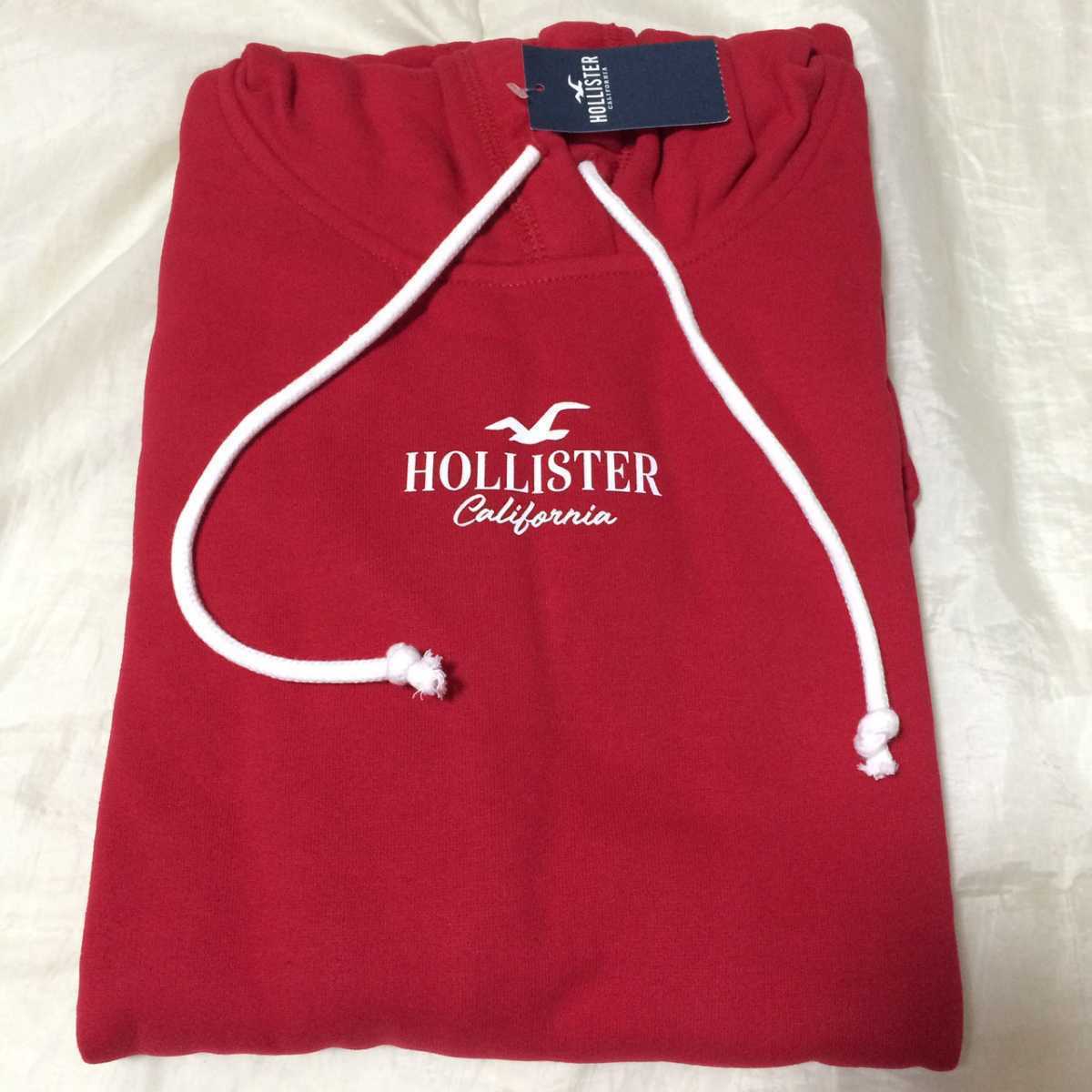  tag equipped *HOLLISTER parka with a raised back f-ti-M red red Hollister rose pattern rose rose flower floral 