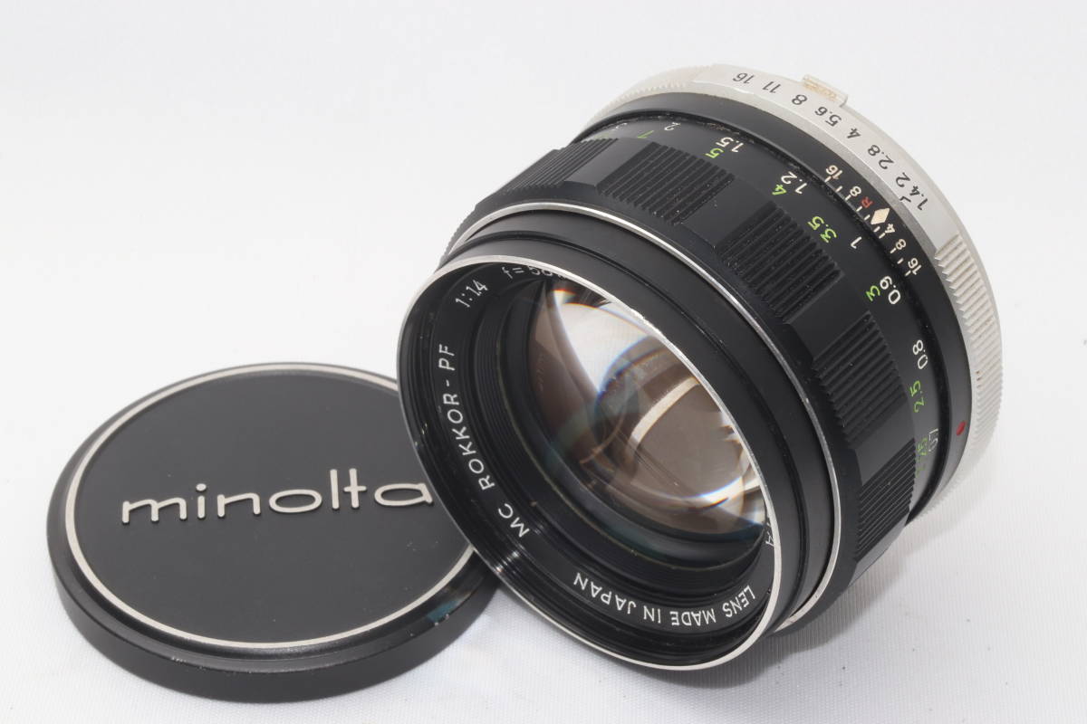 【良品】MINOLTA ミノルタ MC ROKKOR-PF 58mm F1.4　＃Ｋ4_画像1