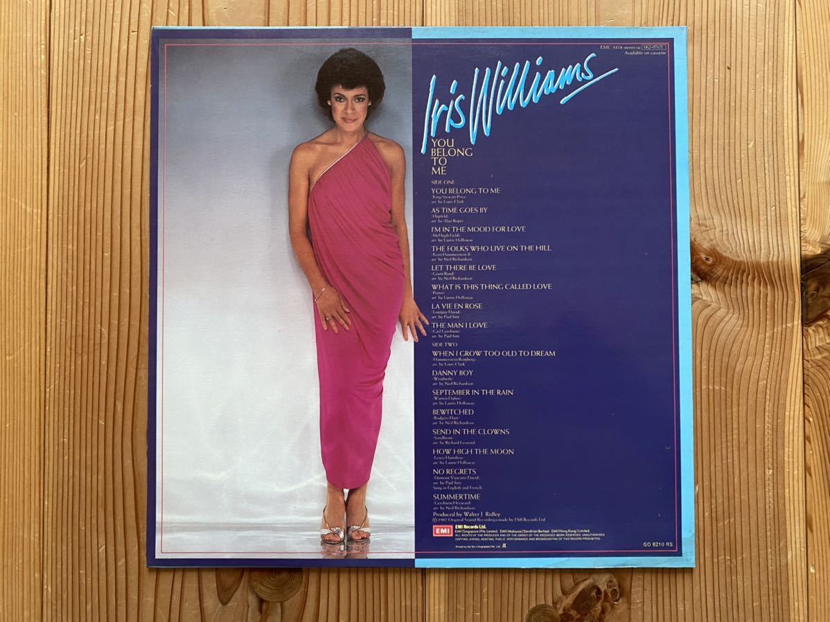 LP 稀少 UK盤 Iris Williams アイリス・ウィリアムズ / You Belong To Me / EMI EMC 3418_画像2