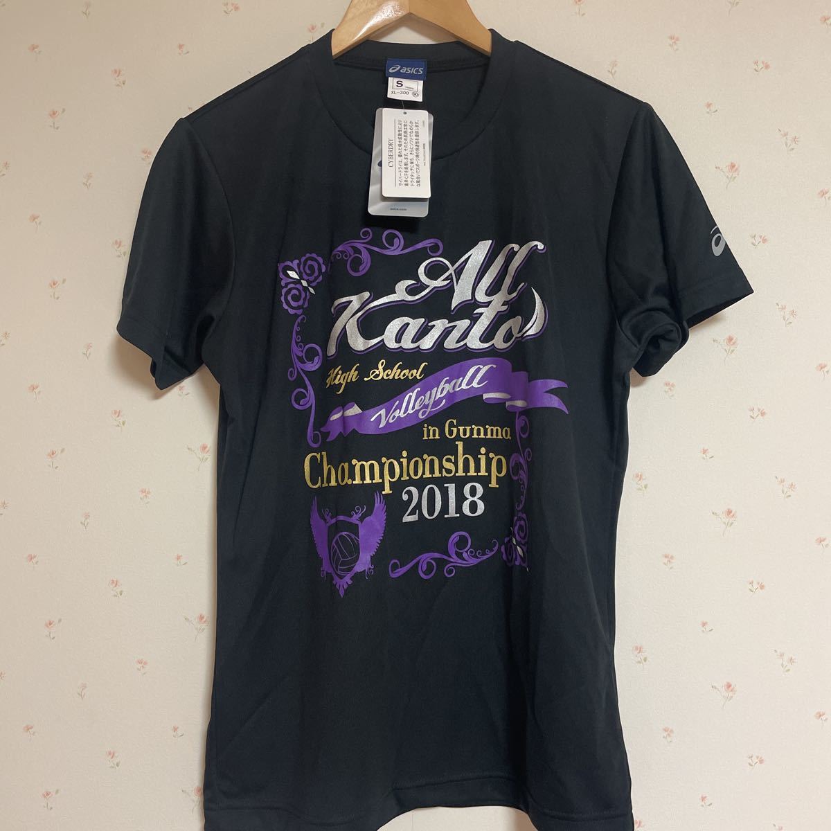 保障できる タグつきアシックス バレーボールTシャツ アシックス バレーボール 半袖Tシャツ Sサイズ
