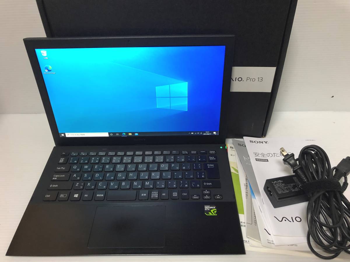 Sony VAIO SVP132A1CN Core i5-4200U RAM 4GB SSD 256GB カメラ HDMI Windows10 office_画像1