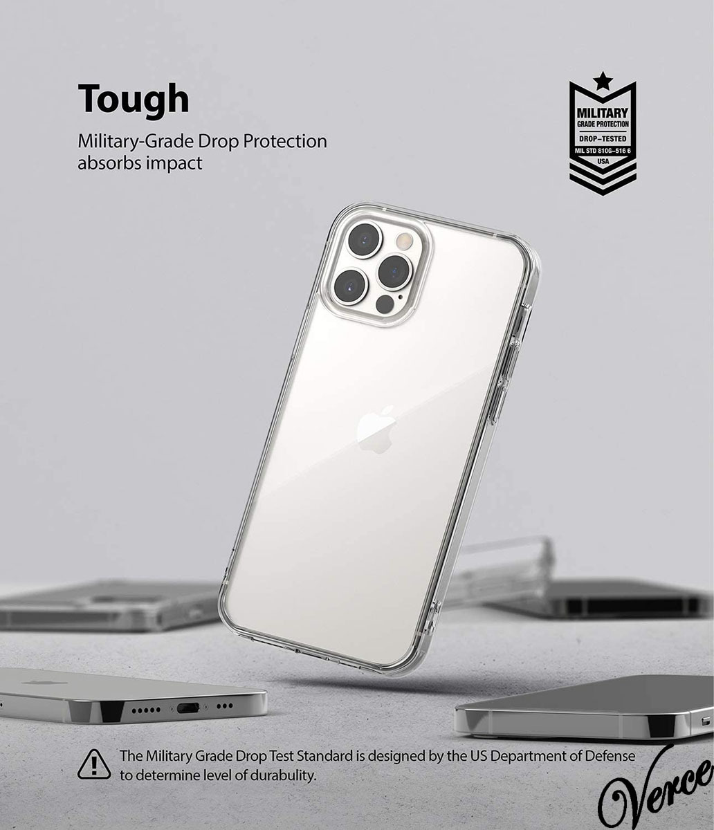 【クリアデザイン】 iPhone 12 Pro ケース 6.1インチ 透明 TPU 衝撃吸収 ストラップホール Qi充電 カバー_画像3