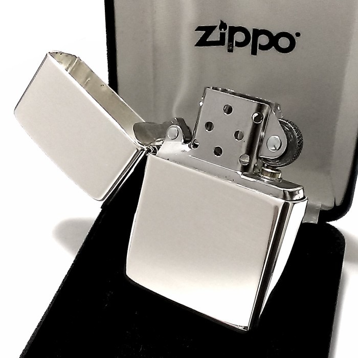 ZIPPO 純銀 スターリングシルバー アーマー ジッポ ライター 重厚