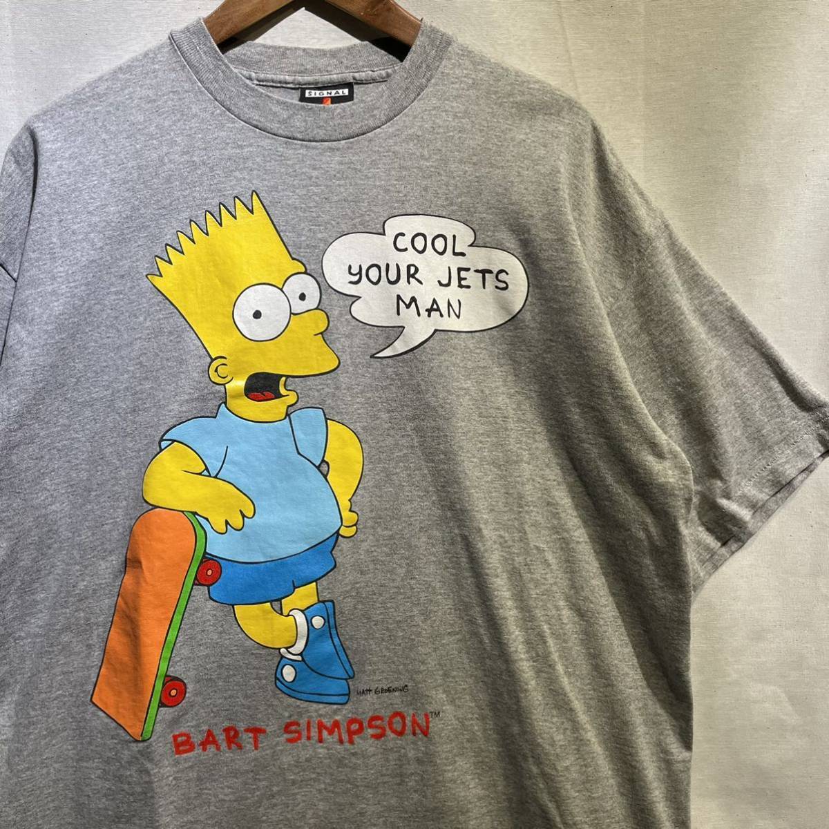 【美品】90s シンプソンズ USA製 XL Tシャツ ビンテージ BART SIMPSON アニメ キャラT / 映画 アート ディズニー  supreme stussy 80s