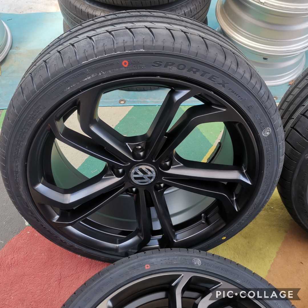 ワーゲン ゴルフ5 ゴルフ6 ゴルフ7 18インチ　新品タイヤとホイール付き225/40R18 225/40R18 _画像4