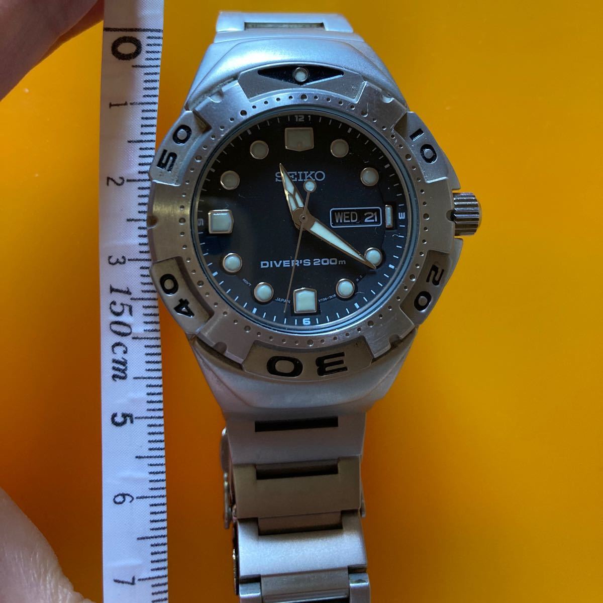 セイコー SEIKO ダイバーズ DIVERS 200M V736ー7A10 SEIKO 腕時計
