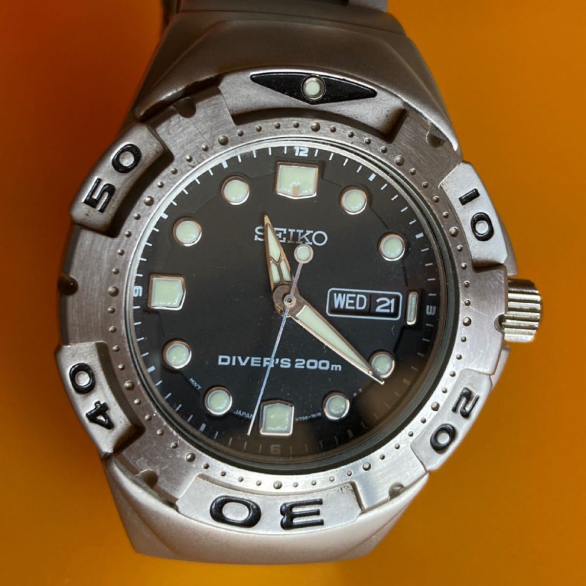 セイコー SEIKO ダイバーズ DIVERS 200M V736ー7A10 SEIKO 腕時計