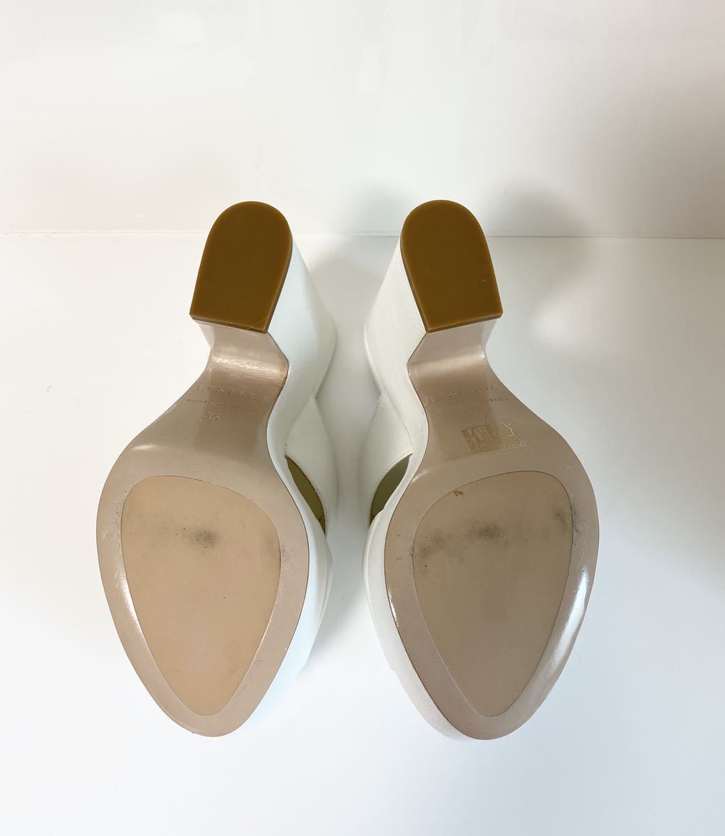 LE SILLA レ シーラミュールスクエアヒール 厚底美脚セレブ