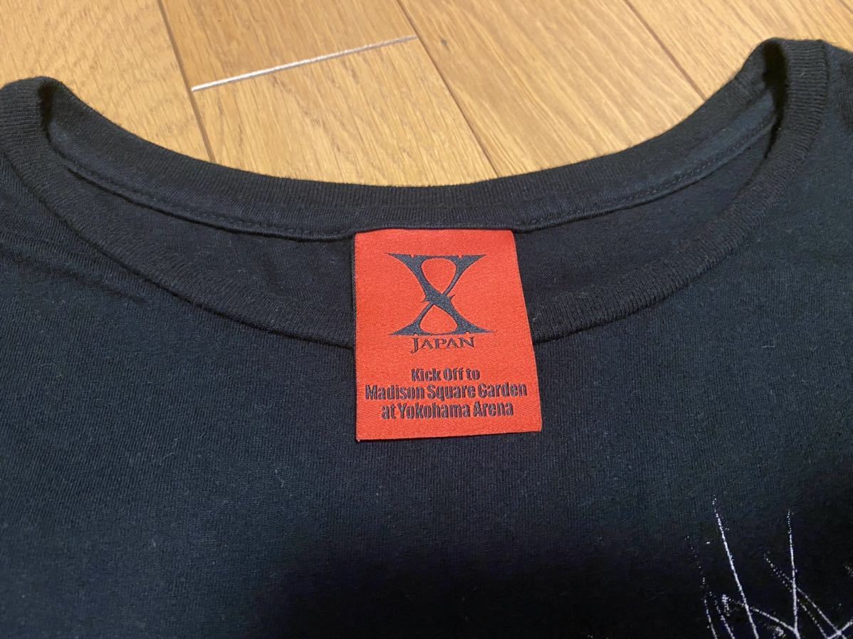 X JAPAN エックスジャパン Tシャツ フリーサイズ メンズ レディース ワールドツアー マジソンスクウェアガーデン 横浜アリーナ YOSHIKI_画像3