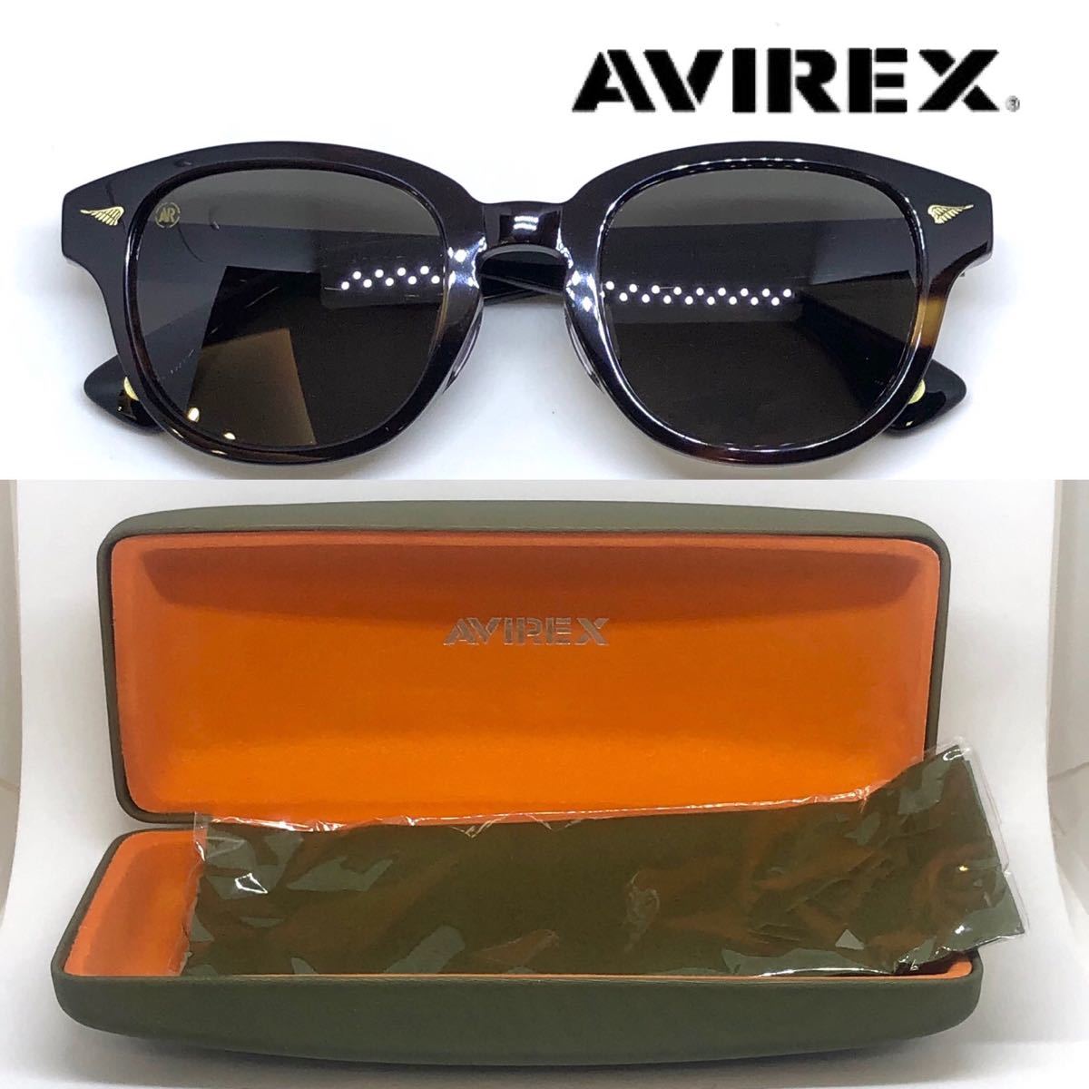 新品 送料無料 AVIREX アヴィレックス サングラス AR702 BRS/BLGR ブラウンササ レンズカラー スモーク MA-1_画像3