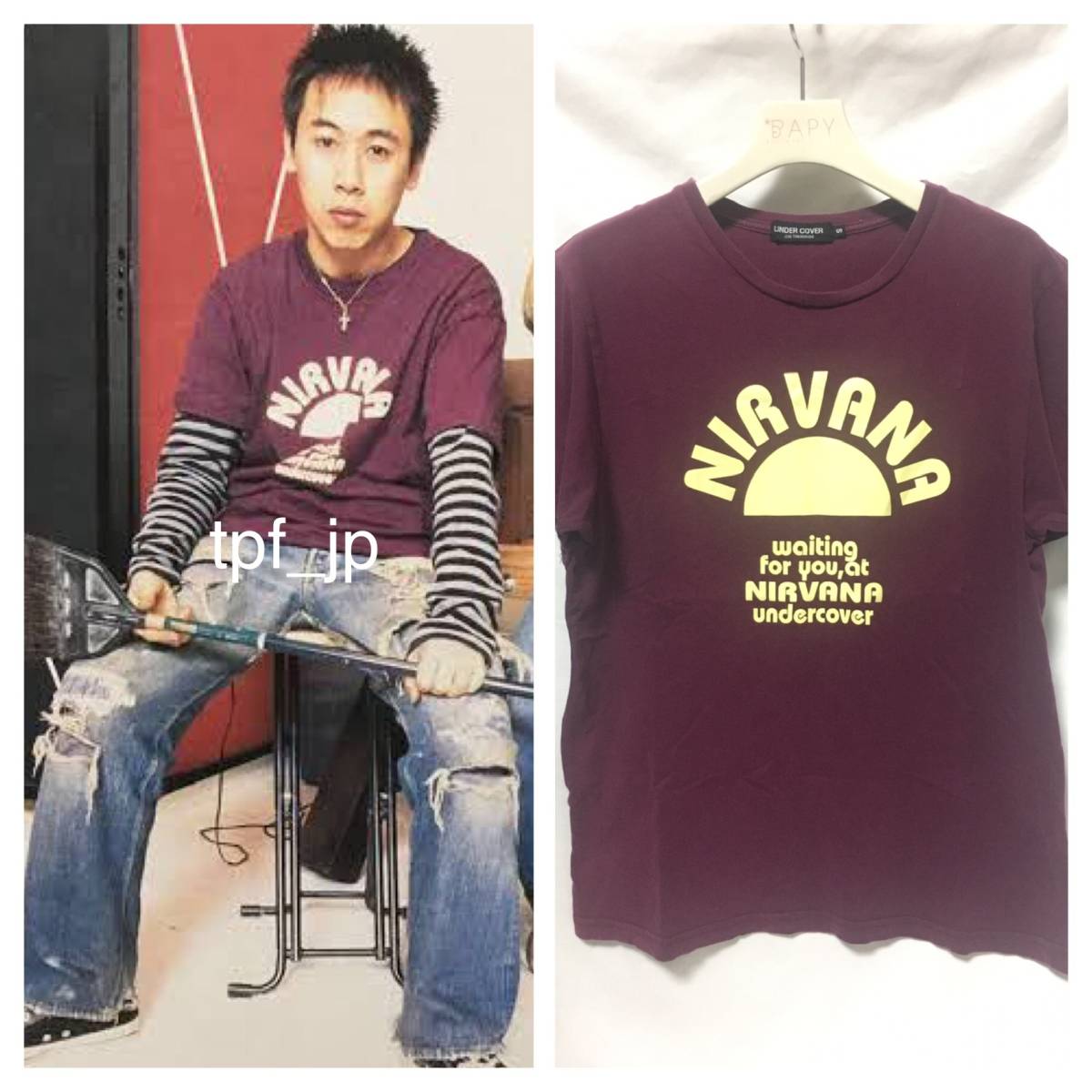 UNDERCOVER NIRVANA Tシャツ 1 / S (K-20-23)_画像1