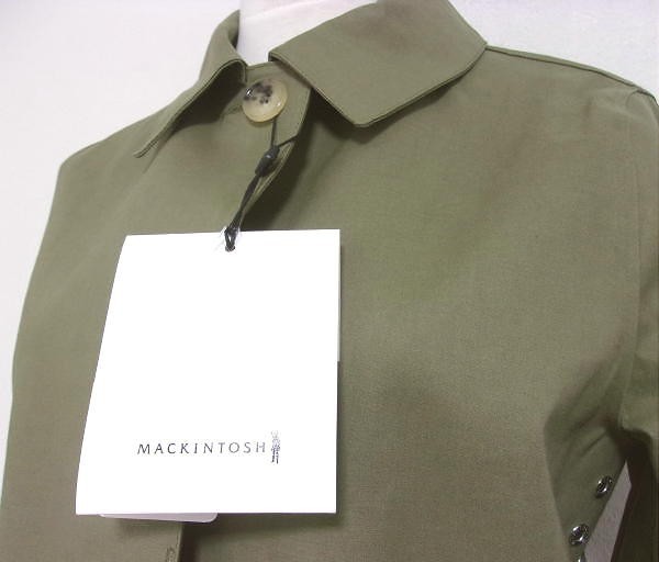  новый товар * обычная цена 14 десять тысяч *MACKINTOSH Macintosh * резина скидка пальто * хлопок производства * пальто с отложным воротником * размер 8* хаки 
