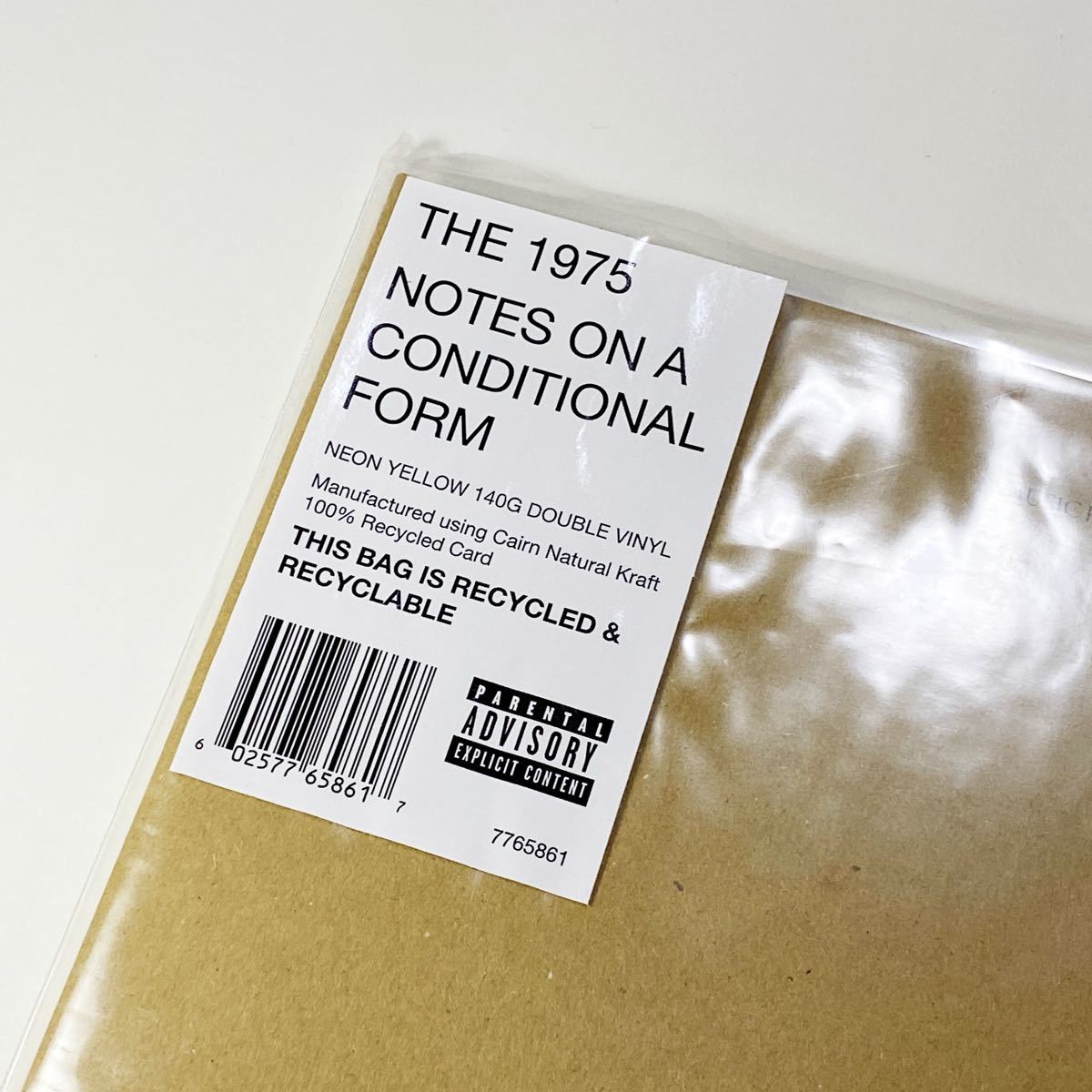 完売限定盤 The 1975 限定Neon YellowレコードVinyl Notes on a Conditional Form