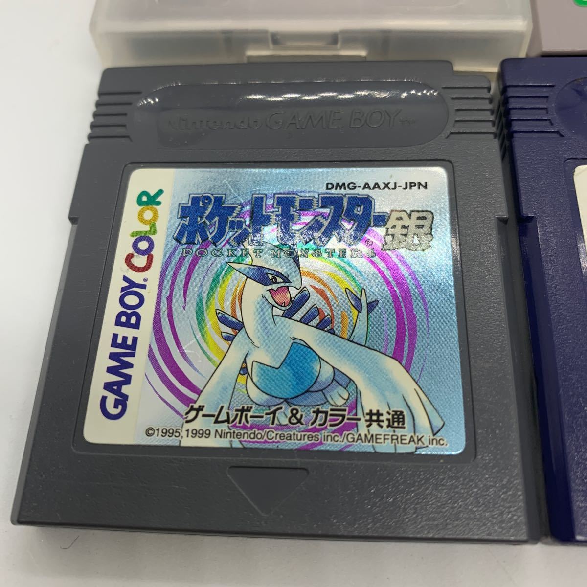 ポケットモンスター　ソフト6点セット　赤　緑　金　銀　クリスタル　サファイア　 GB　GBC　GBA　動作確認済