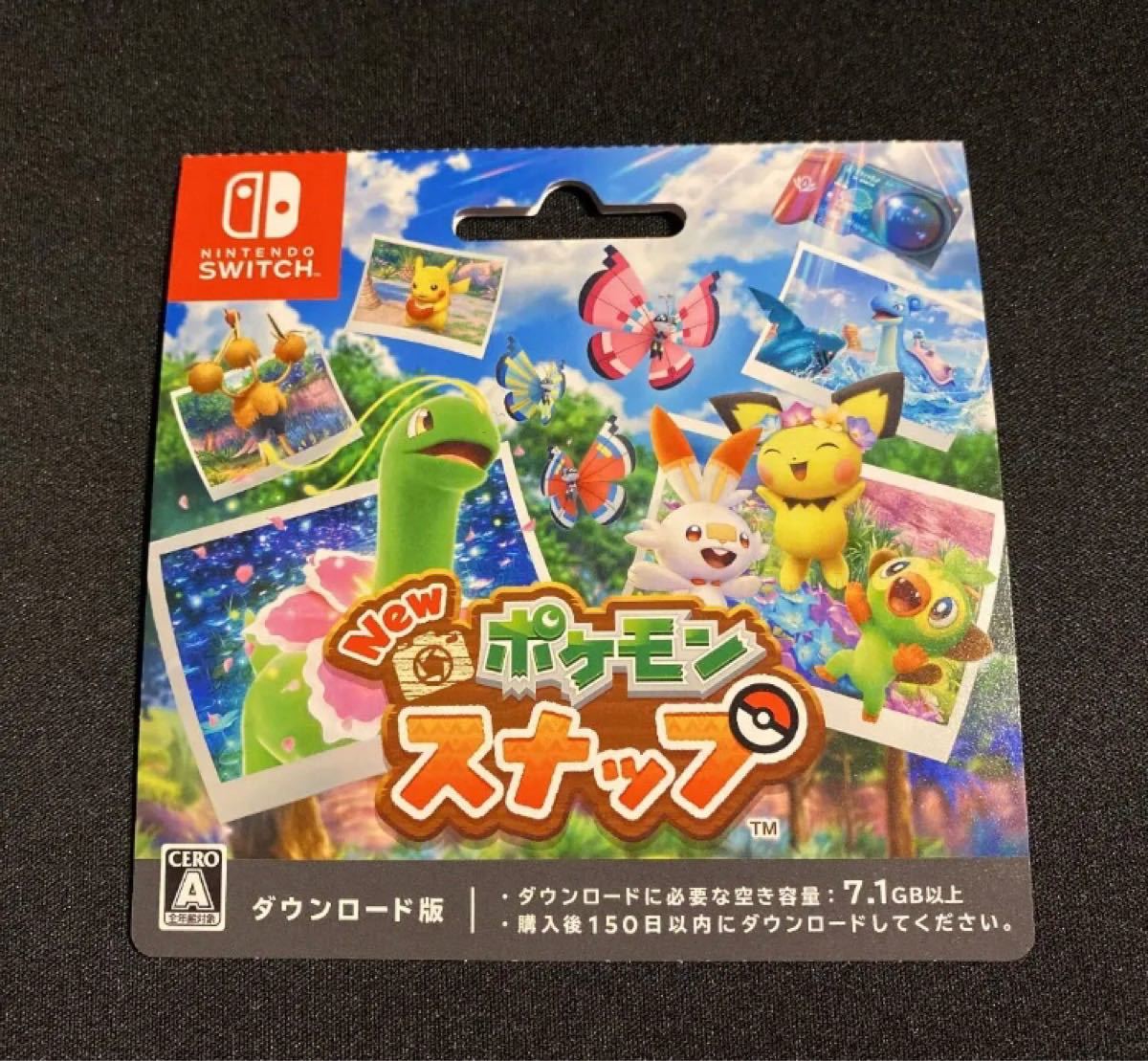 Paypayフリマ Nintendoswitch ポケモンスナップ ダウンロードカード