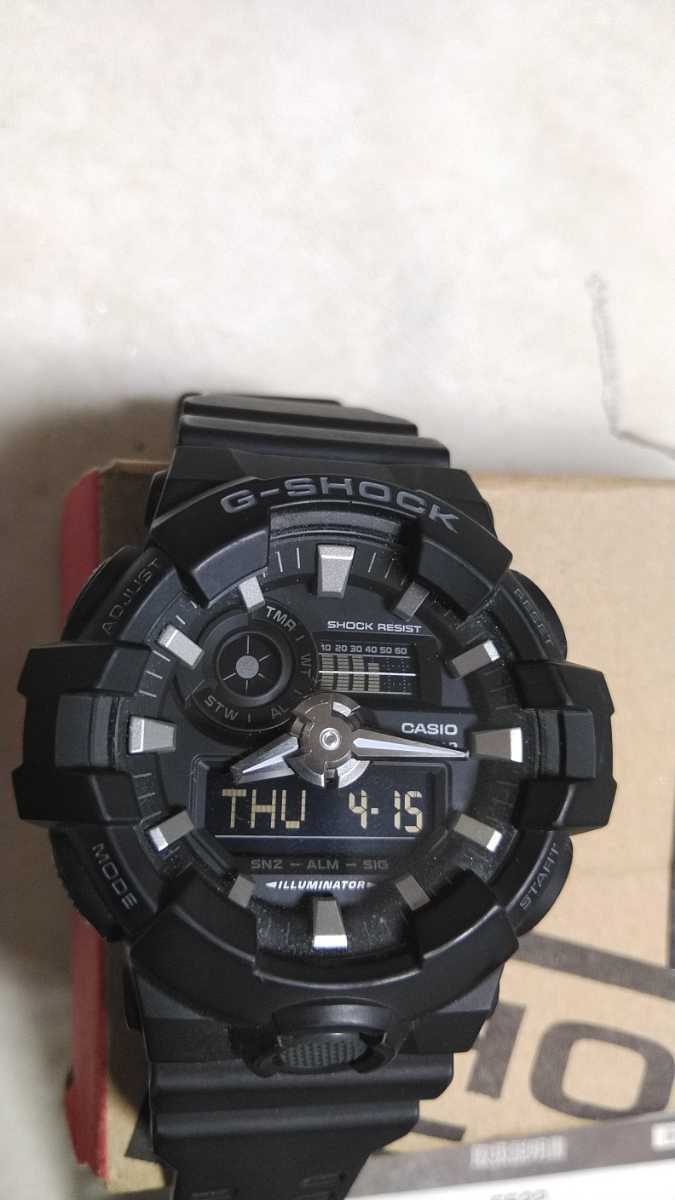 CASIO G-SHOCK 5522 GA-700 カシオ 腕時計 ジーショック ブラック 20気圧防水 箱、取説付　美品