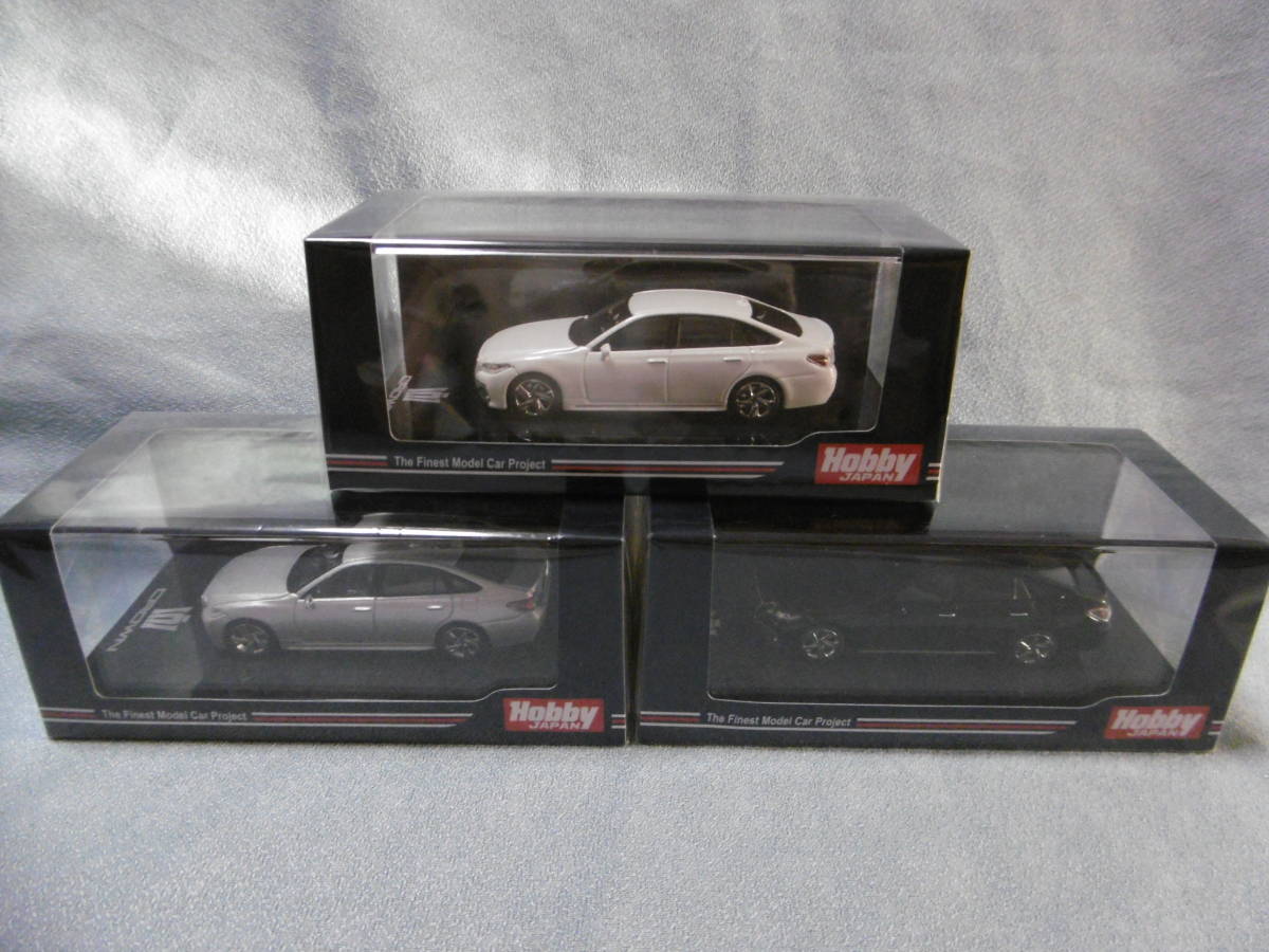 未開封新品 Hobby JAPAN 1/64 Toyota CROEN 2.0 RS Adovance Black、Silver Mtallic、White Pearl 3台組