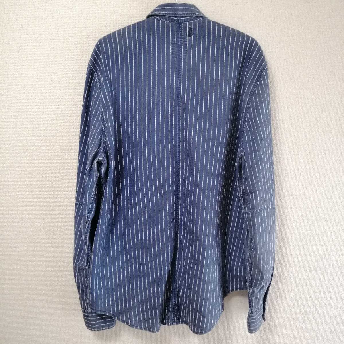 levi's リーバイス ウォバッシュ ストライプシャツ デニム 長袖 levi's リーバイス ウォバッシュ ストライプシャツ デニム 長袖