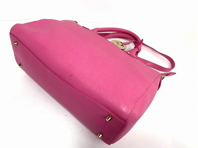 良品★送料無料★ フルラ FURLA レザー リンダ Mサッチェル 2way ショルダーバッグ トートバッグ ★