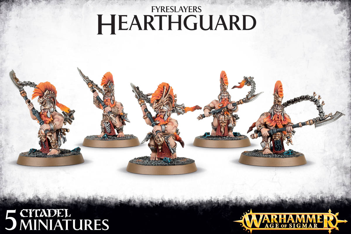 送料無料 新品 ハースガード ファイアスレイヤー ウォーハンマー：エイジ・オブ・シグマー / Hearthguard Fyreslayers Warhammer