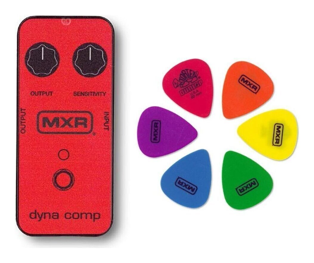 即決 お気にいる 新品 送料無料Dunlop MXRPT02 Red Dyna MXRペダルデザイン缶付き 6枚 至上 アソートセット Comp メール便 Dunlopピック