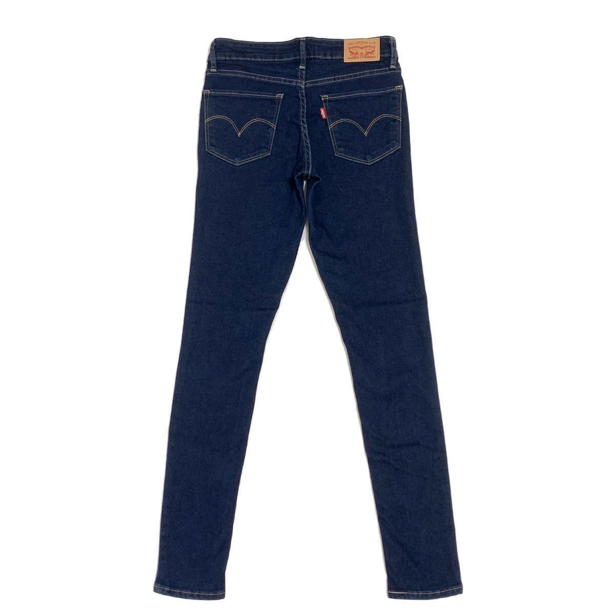 440g*Levi\'s Levi's * стрейч обтягивающий *711 SKINNY*W25* талия 69cm* Rollei z*...* темно синий 