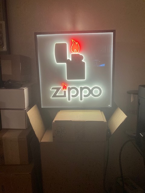 Zippo 非売品店舗用ライトアップサイン dikl468mrtLNwESY-40140 たばこメーカー