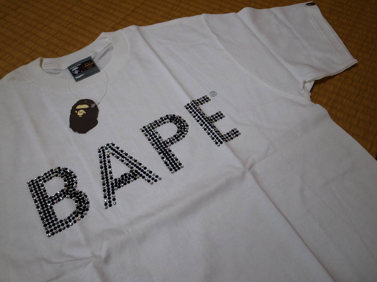 高級ブランド 激レア・稀少・初期☆A BATHING BAPE スワロフスキーT