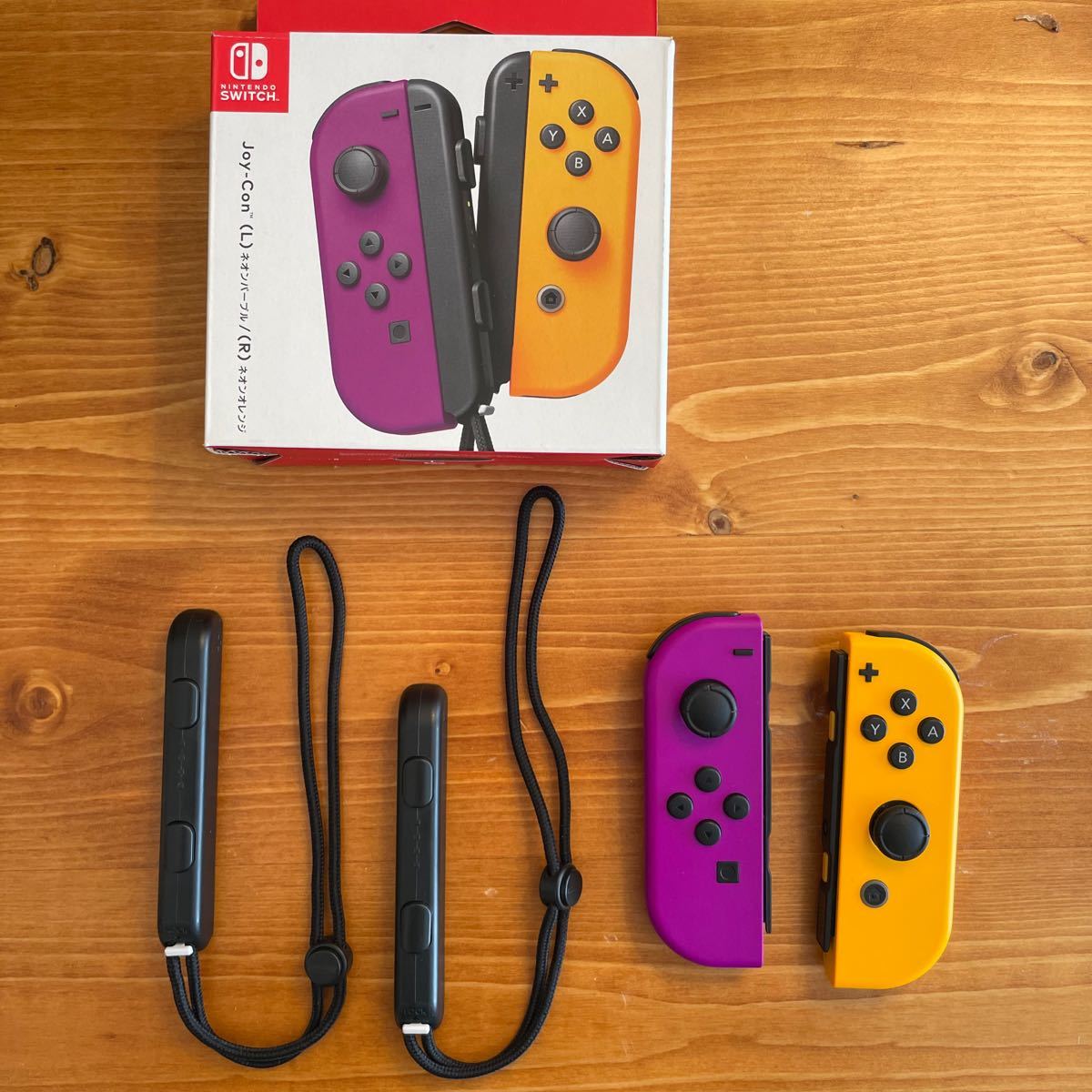 【お値下げしました】Nintendo Switch ジョイコン　ネオンパープル　ネオンオレンジ Joy-Con