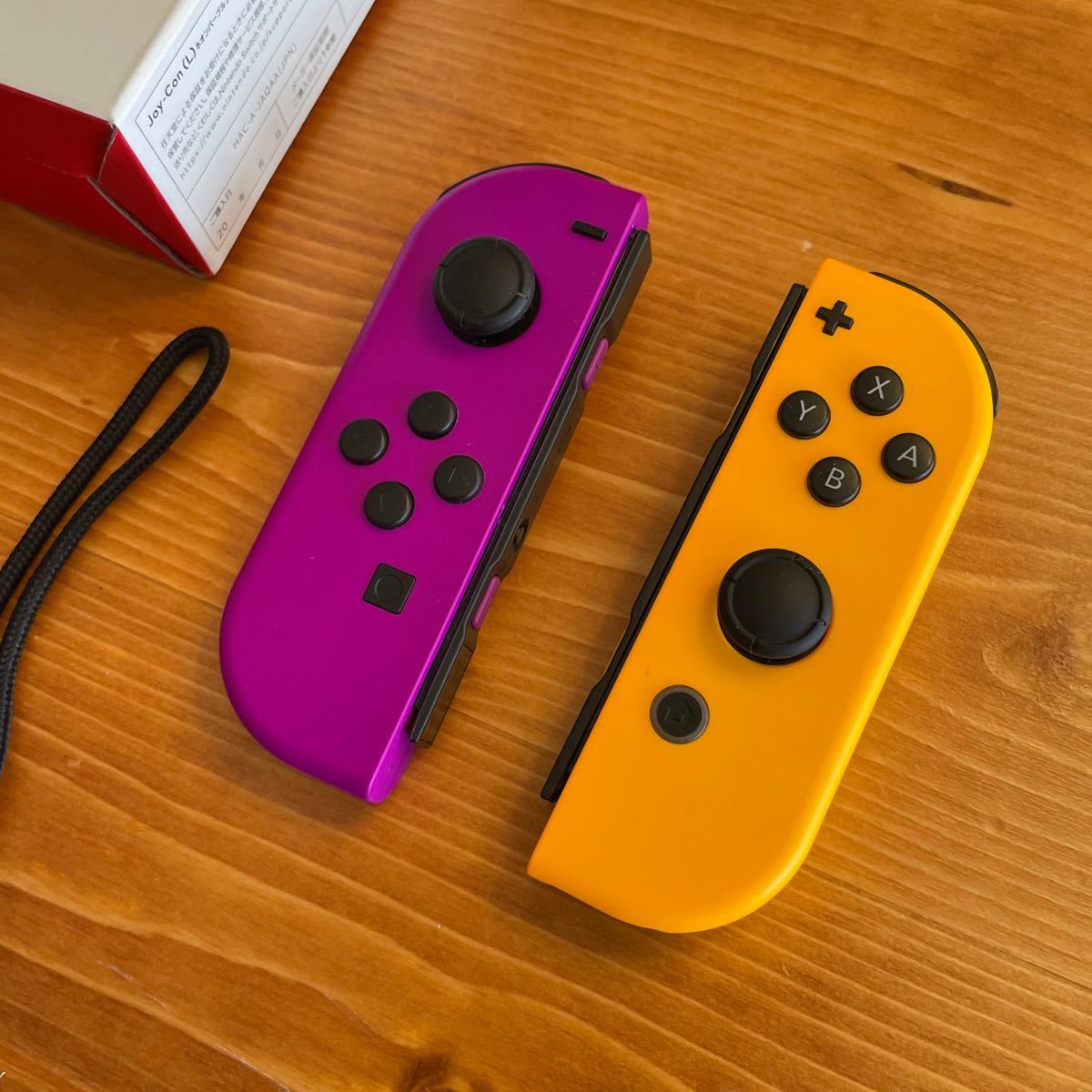 【お値下げしました】Nintendo Switch ジョイコン　ネオンパープル　ネオンオレンジ Joy-Con