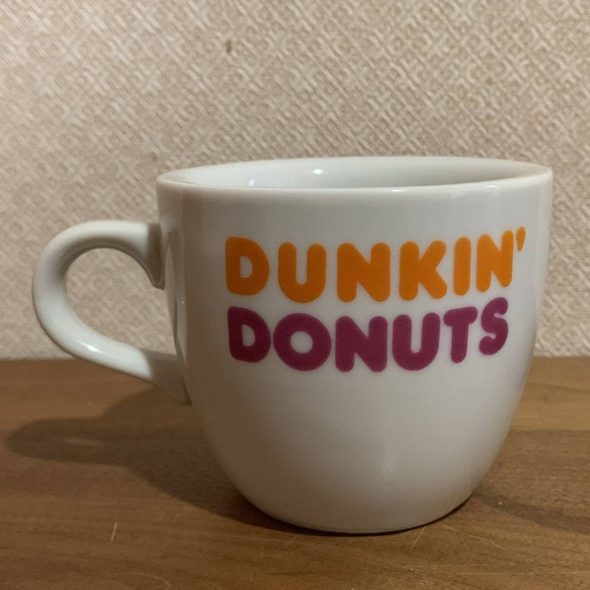 レア ビンテージ アメリカ DUNKIN' DONUTS ダンキンドーナツ マグカップ 陶磁器 2個セット コップ ディスプレイ ノベルティ 送料無料_画像4