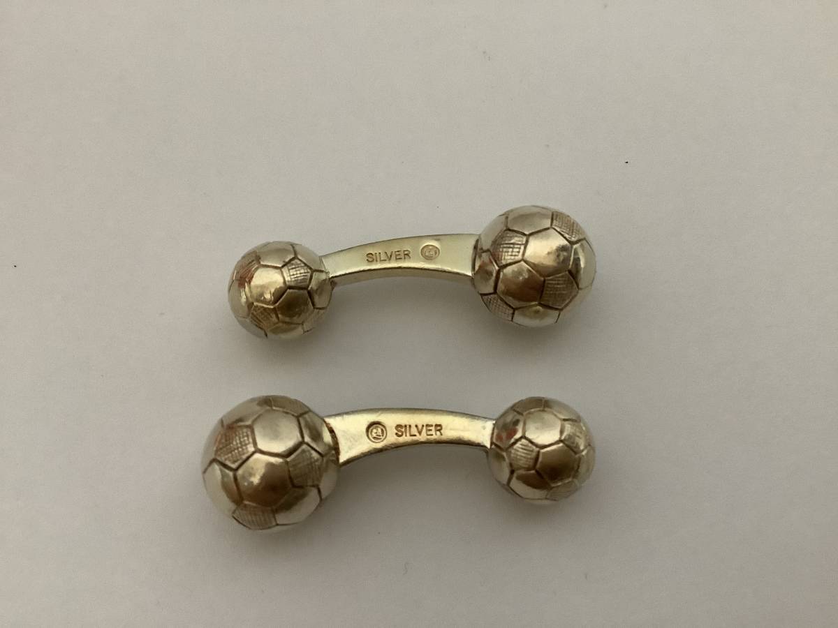 ー品販売 Yahoo!オークション silver モチーフ サッカーボール カフス - その他