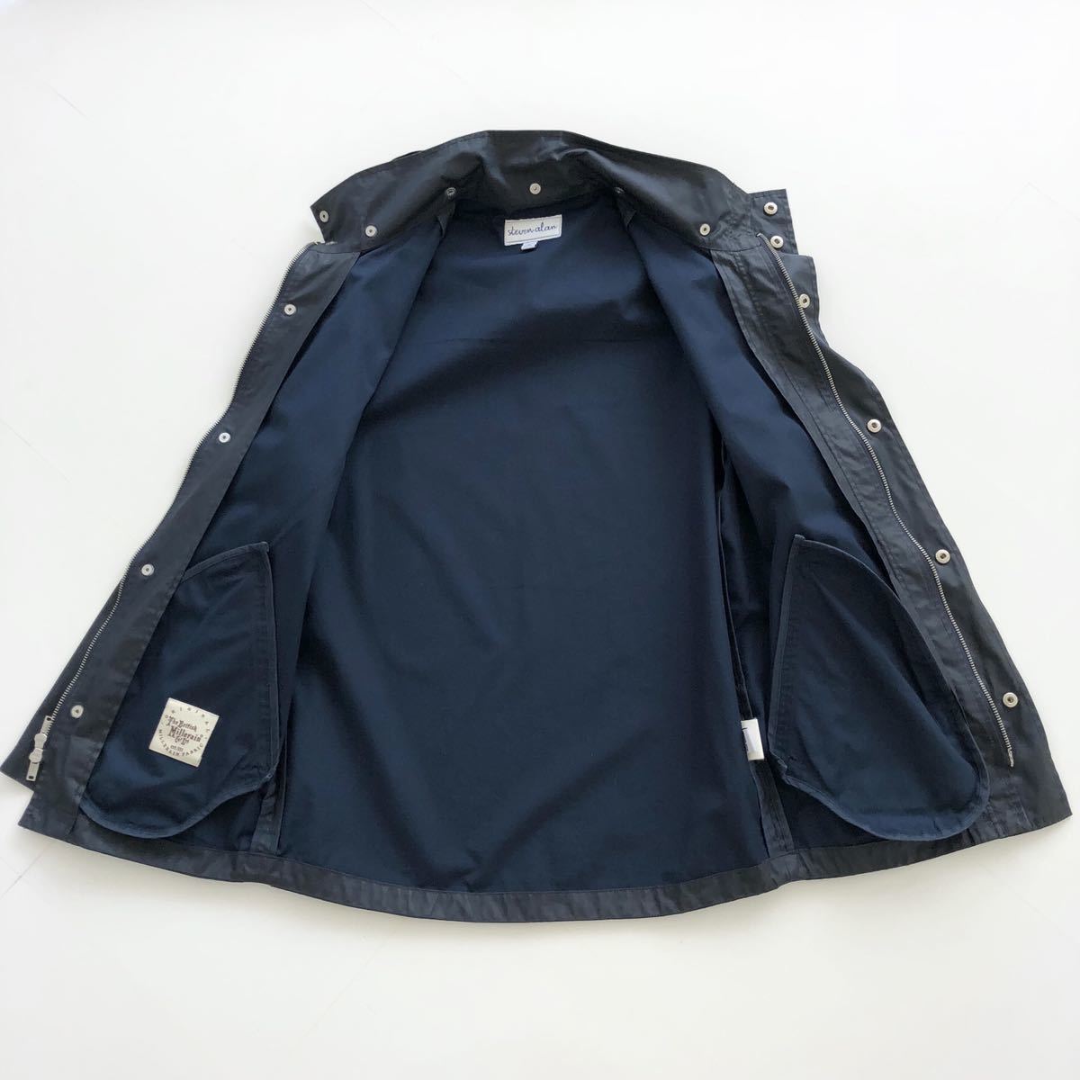 STEVEN ALAN UNITED ARROWS マウンテン パーカー ジップ アップ ブルゾン ネイビー スティーブンアラン ブリティッシュ ミラレイン メンズ_画像4