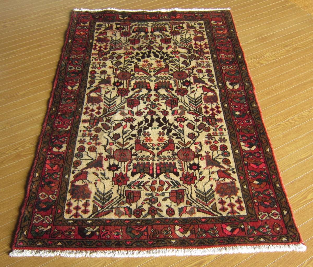 21000円 【150×98】イラン直輸入☆ハメダン産ペルシャ絨毯 21000円 【150×98】イラン直輸入☆ハメダン産ペルシャ絨毯