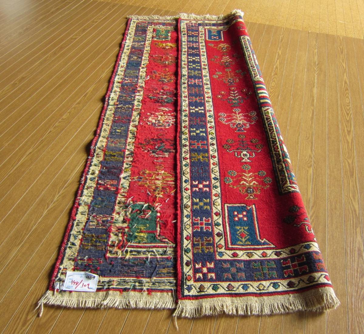 【167×109】イラン直輸入★アゼルバイジャン産キリム・KILIM■2021-409-18_画像7