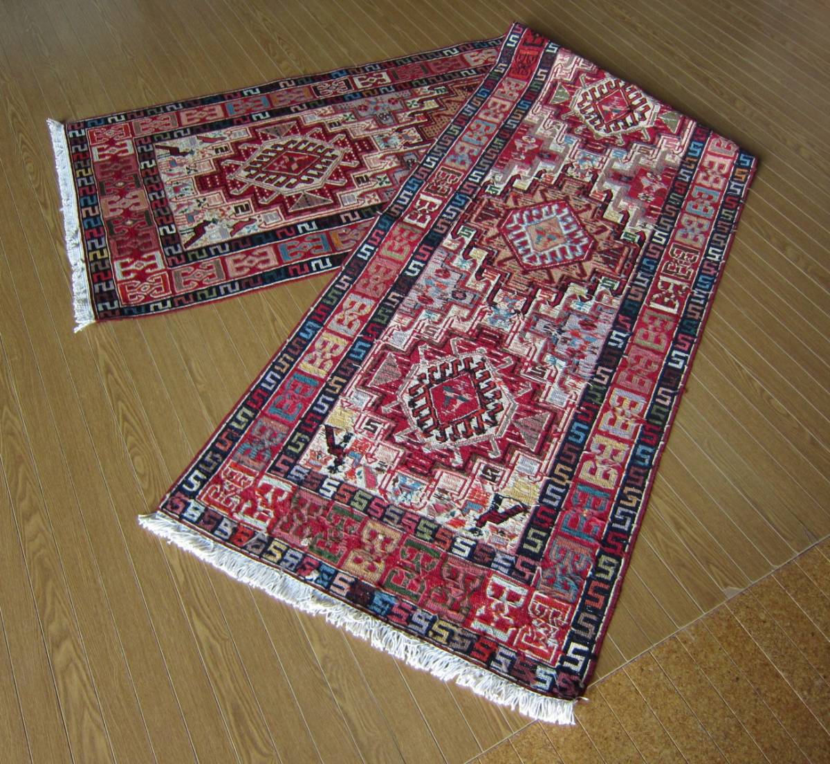 300×75】イラン直輸入☆アゼルバイジャン産キリム・KILIM□1962 300×75】イラン直輸入☆アゼルバイジャン産キリム・KILIM□1962